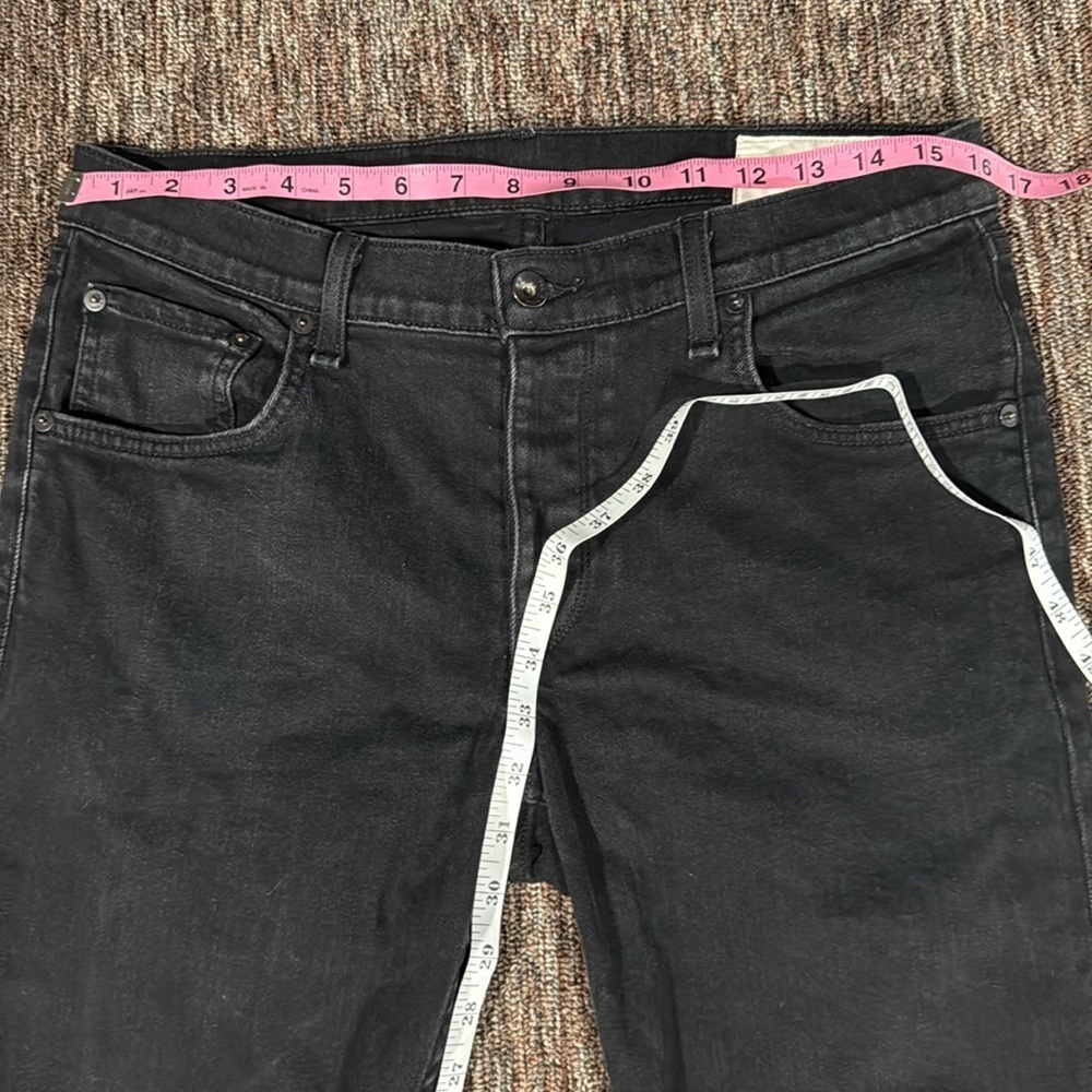 rag & bone slim 2 fit straight leg jeans black size 32 - Picture 4 of 7